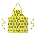 thumbnail image 2 of Yellow Bigfoot and Tree Pattern Apron-Garden Aprons for Women with Pockets-Cotton Linen Waterproof Kitchen Cooking Gardening Aprons Adjustable for Kitchen,Cooking,BBQ and Salon 33x27 Inch, 2 of 7