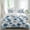 Blue, variant on Blue Floral Set of 4 Bedding Quilt Covers, Vintage Cornflower Leaves Rustic Plants 4-Piece Bed Sheet Set with Extra Soft Bed Sheets Quilt Cover Pillowcase, California King