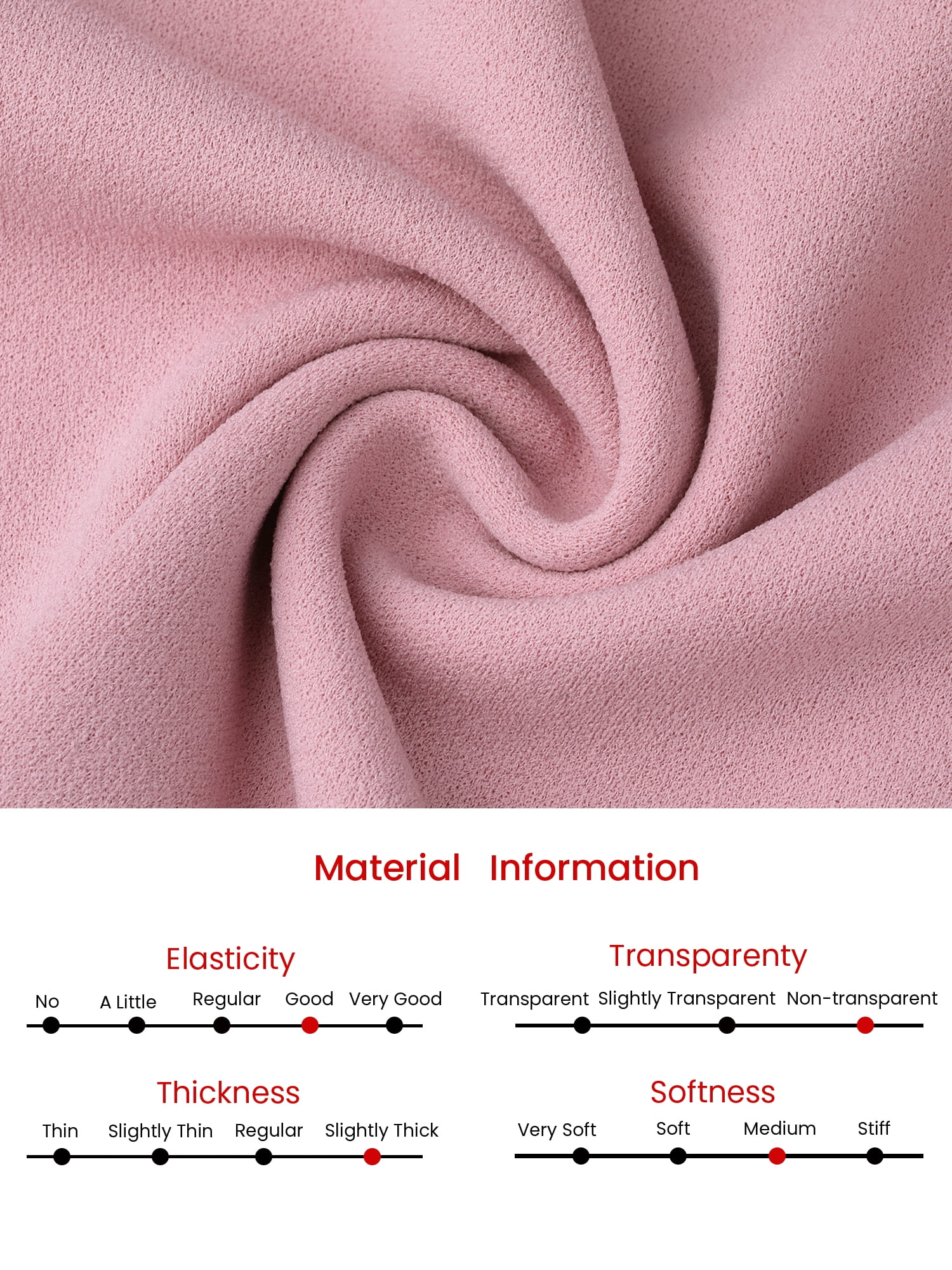DARING DIVA Women's Sheath Petal Sleeve Elegant Pencil Dress M Pink