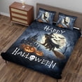 thumbnail image 3 of Happy Halloween Wirehaired Pointing Griffon Witch Pumpkins Bats Quilt Bedding Set Dog Lover 1 Blanket Bed Cover 2 Pillowcases - 13012, 3 of 5