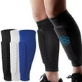thumbnail image 2 of Football Shin Pad Shock Absorption Compression Sleeve Shin Guards Breathable Soccer Shin Guards For Kids Teens Adults, 2 of 14