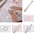 thumbnail image 3 of Kitchen Clear Scale Rolling Pin Mat Adjustable Stainless Steel Baking Tool Bakeware Kitchen Gadgets, 3 of 9