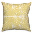 thumbnail image 2 of Creative Products Yellow Distressed Chevron Diamond 18x18 Indoor / Outdoor Pillow, 2 of 3