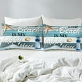 thumbnail image 4 of Erosebridal Hawaii Beach Theme Bed Sheets King, Coastal Lighthouse Ocean Wave Bedding Sets King Size 4-Piece, 4 of 7