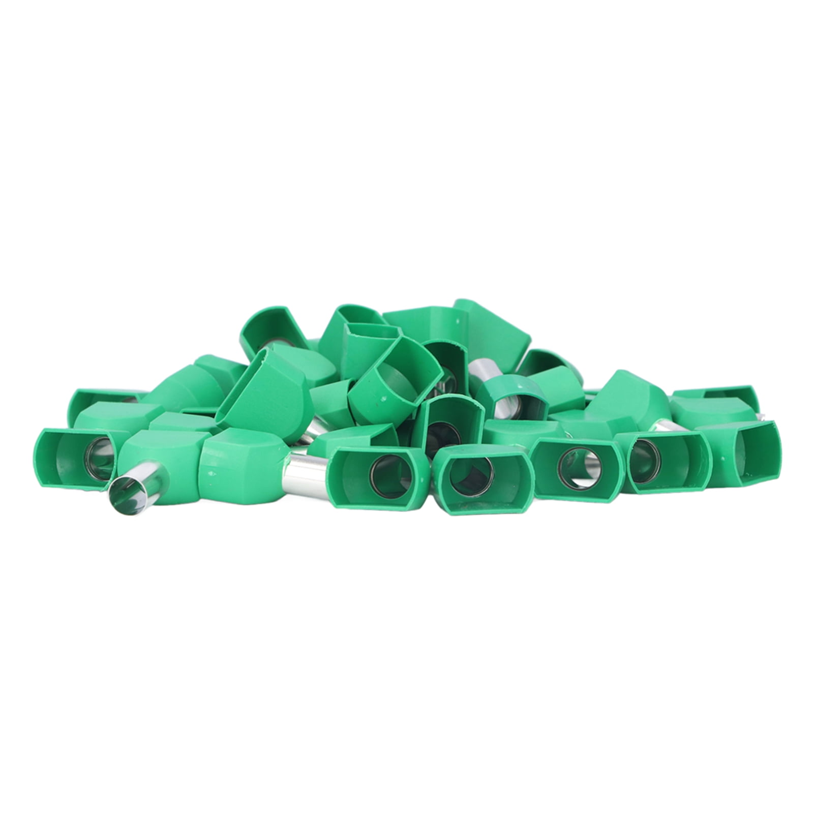 Domqga Copper Wire Crimp Connector,50pcs Cold Pressed Terminals Green