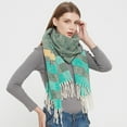 thumbnail image 3 of Winter Chunky Knit Scarf Warm Thick Wrap Pattern Long for Men and Women for Outdoors, 3 of 8