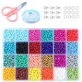 thumbnail image 1 of Pulseras de pequeñas de joyería Kits de fabricación de joyas de de semillas de , 14523 de pequeñas con cierres de langosta, anillos , cadena 3 mm Multicolor, 1 of 9