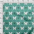 thumbnail image 3 of oneOone Polyester Spandex Dark Teal Green Fabric Check Quilting Supplies Print Sewing Fabric By The Yard 56 Inch Wide, 3 of 4