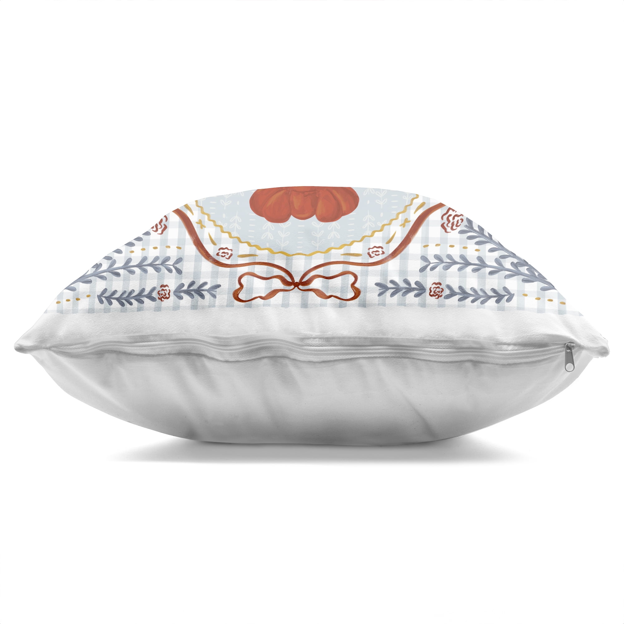 Stupell Industries Lobster Portrait Blue Gingham Decorative Printed Throw Pillow, design by Vero Illustrates, 18 x 7 x 18