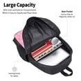thumbnail image 3 of KLL Breast Cancer Awareness Pattern Carry on Backpack,16.5x12.5x5.5 Personal Item Bag Carry On Backpack Water Resistant Lightweight Daypack, 3 of 6
