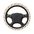 thumbnail image 3 of Daiia Baseball Sport Steering Wheel Cover Auto Steering Wheel Covers Breathable Anti-Slip Steering Wheels Car Interior Decor Accessories for Men Women Universal 15 Inch, 3 of 8