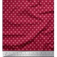 thumbnail image 1 of Soimoi Polyester Crepe Fabric Swimming Ring Small Print Sewing Fabric Yard 42 Inch Wide, 1 of 3