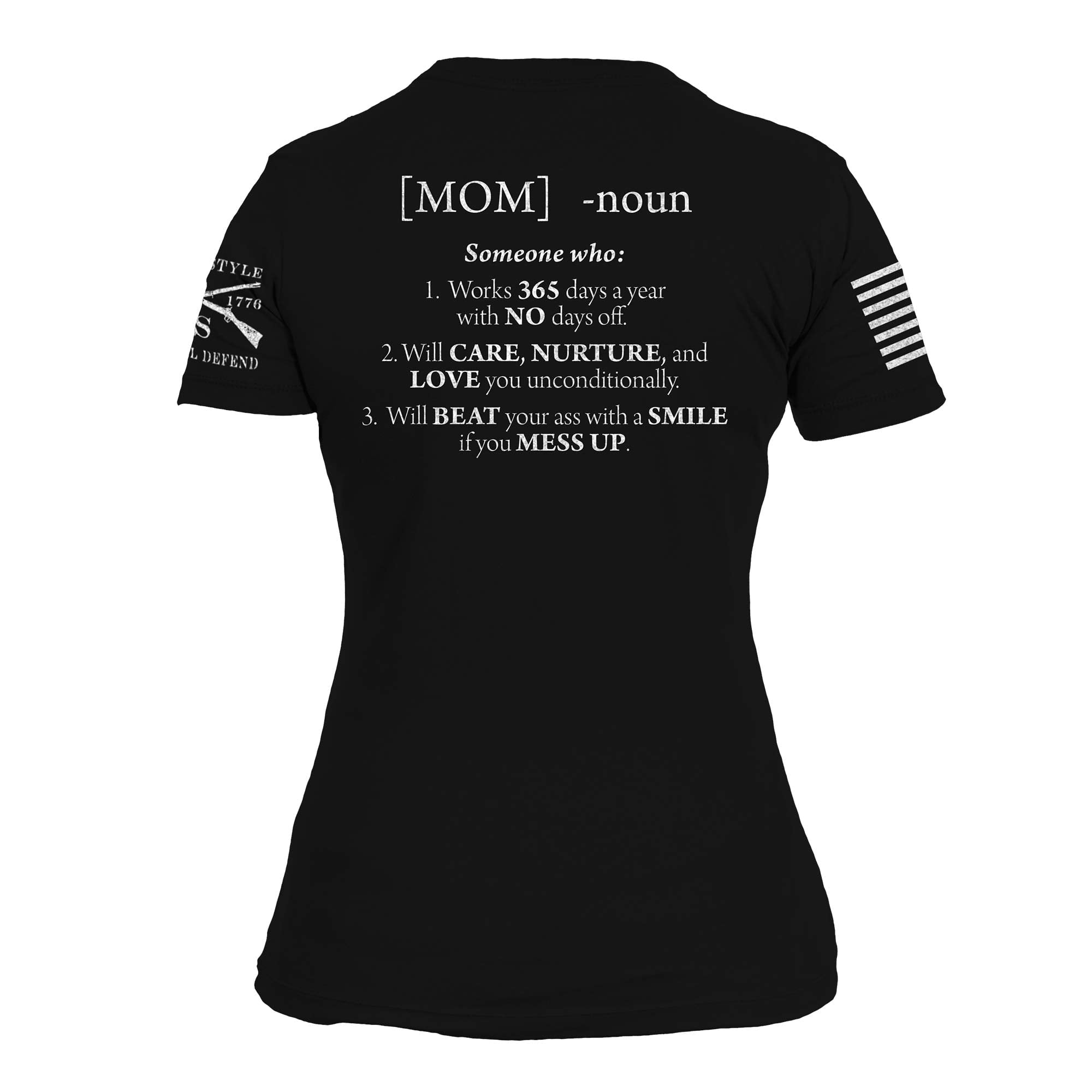 Grunt Style Mom Defined - Women's T-Shirt (Black, Small) 