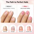 thumbnail image 3 of Corrector de uñas iluminador Nailshion, capa base de relleno de crestas rosadas transparentes, 4 en, 3 of 8