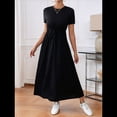 thumbnail image 4 of Vestido Informal de Corta para Mujer, con Bolsillos, Color Negro, Talla XXL, 4 of 8