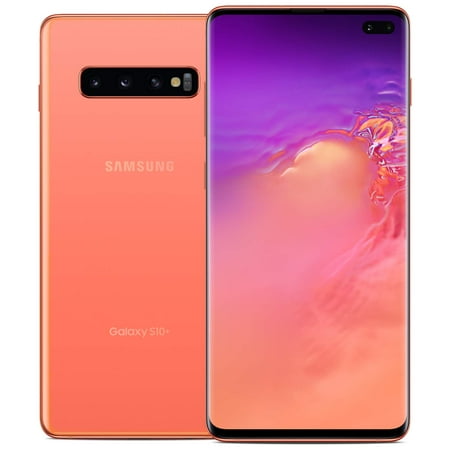 Restored SAMSUNG Galaxy S10+ G975U Unlocked 128GB Smartphone, S10 Plus - Flamingo Pink (Refurbished)