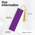 thumbnail image 3 of Kdxio Purple Print Metal Tassel Bookmarks,Perfect Gift for Art Lovers and Bookworms Metal Bookmarks for Women, 3 of 8