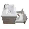 thumbnail image 6 of Cutler Kitchen and Bath Trough 24" Cultured Marble/Wood Bathroom Vanity in Gray, 6 of 6