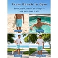thumbnail image 5 of DAKIMOE Mens Swim Trunks 2 in 1 Swim Shorts with Compression Liner Quick Dry Swimsuits Bathing Suits Stretch Swimming Board Shorts Beach Swimwear with Zipper Pockets, 5 of 9