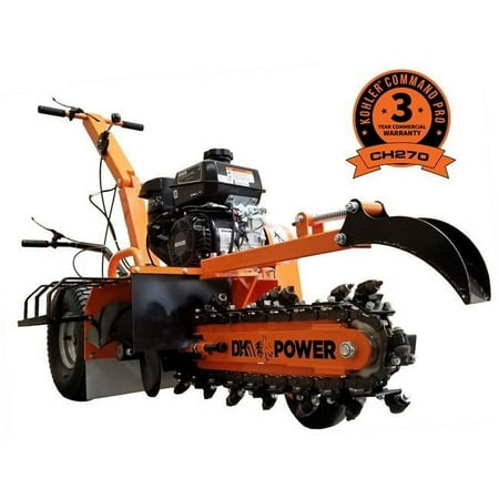 DK2 Power 18 in. 7HP Trencher with Kohler Ch270 Command Pro Commercial Gas Engine