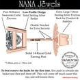 thumbnail image 3 of Central Diamond Center 14K Gold Posts & Sterling Silver Princess Cut CZ Stud Earrings Made with Swarovski Zirconia - 5.0mm 1.50cttw - Rose Gold Plated, 3 of 7