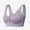 Purples, variant on LLYWEY Cotton Bras for Women Soft Comfortable Wirefree Bras Ladies Cut-Out Bra Style-1308 Women's Plus Convertible Bra Feature Adult Female Push up Sports Bras Purples 42B