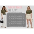 thumbnail image 7 of MOYIKO Half Sleeve T Shirts for Women Summer Trendy Crewneck Tops Spring Casual Slim Fitted Basic Tees, 7 of 7