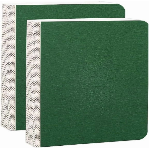 2Pcs 3.2" x 3.2" Mini Drawing Sketchbook Small Watercolor Notebook Green Paper Blank Square Portable Water Color Travel Journal Art Pad Sketchbooks for Painting Traveler Student Supplies