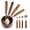 Copper, variant on Copper Measuring Cups & Spoons Set 8 Stainless Steel And For Baking Kitchen Metric Metal Measure Cup Spoon With Wood Handle Dry Liquid