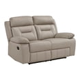 thumbnail image 3 of Lexicon Laconia 2-Piece Leather Sofa Set in Latte, 3 of 13