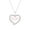 Rose Gold Vermeil Plated Silver, variant on Diamond MOM Heart Pendant Necklace for Women 1/10 Ct Natural Diamonds 925 Sterling Silver Heart Pendant Gift for Mom