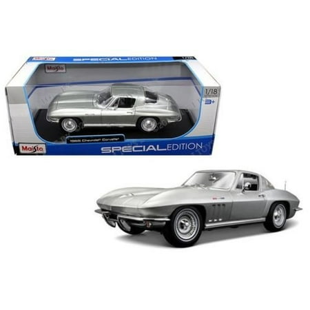 Chevrolet Corvette Control Valve - 1965 Chevrolet Corvette Silver 1/18 by Maisto 31640