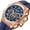 Blue, variant on MEGIR Men Sport Chronograph Watch, Quartz Movement, 47mm Dial, Steel Case, Luminous, 5ATM Waterproof