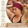 thumbnail image 2 of EP  Wide Headbands for Women Non Slip 6 Pack Soft Elastic Hair Bands Sports Yoga Running Gym Workout Knotted Head Wraps, Cotton Cloth African Turbans Solid Color Bandana-With 6 Pcs Hair Ties, 2 of 8