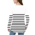 thumbnail image 5 of KyCheLot Girls Tunic Tops Long Sleeve Color Block Crewneck Stretchy Side Split Pullover School Tee Shirts 3-12 Years, 5 of 6