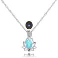 thumbnail image 1 of Collier Pendentif Lotus Lumineux Collier Pendentif Ajouré, 1 of 5