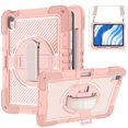thumbnail image 2 of Case for iPad 8th/7th Gen 10.2" ,Heavy Duty Rugged Shockproof Anti-fall Protective Case Cover with Rotating Kickstand, Carrying Shoulder Strap, Handle Hand Strap,C, 2 of 9