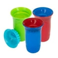 thumbnail image 2 of Nuby - 3 Pk Edge Cup 2 Part 360 Drinking Cup, Blue/Red/Green, 2 of 5