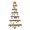 522-Green, variant on Gcvizuso Christmas Tree, Christmas Tree Decorations, With Lamp Wooden Wall Hanging Decoration Christmas Tree, Sparks Of Fire Wood Color With Christmas Decoration Hanging Wall