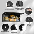 thumbnail image 5 of Metal Garage Storage Cabinet Small Wall-Mounted Locking Cabinet Hanging Garage Cabinets Medicine Cabinet Lockable Steel Utility Cabinets Floating Garage Tool Cabinet 14" H Assembly Required, 5 of 15