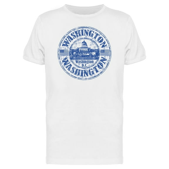 Blue Washington T-Shirt Men -Image by Shutterstock, Male Large