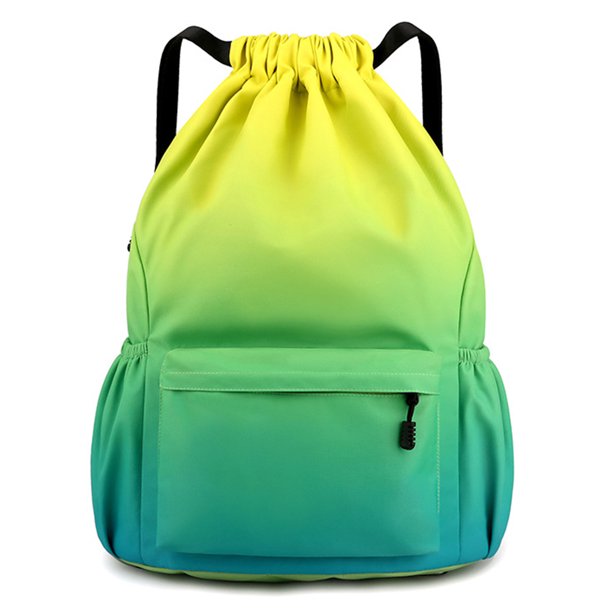 Deporte Con Cordón Color Degradado Bolsillo para Hombres Y Mujeres