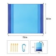 thumbnail image 5 of Beach Blanket Waterproof Sandproof Beach Mat 79" X 83" for 2-5 Adults Quick Drying Outdoor Picnic Mat Beach Accessories for Travel, Camping, Hiking, 5 of 6