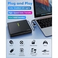 thumbnail image 2 of Unidad externa de CD/DVD ORIGBELIE TP888 USB 3.0 para ordenador portátil, 2 of 9