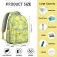 thumbnail image 6 of Lightweight Travel Backpack with Lemon Lover Print Cute and Retro Yellow Floral Design Perfect for School and Daily Use, 6 of 6