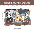 thumbnail image 1 of Bluey Family Cartoon Anime Children‘s Wall Sticker Self Adhesive Paper PVC Poster Bedroom 3D Wall Sticker Wall Decoration, 1 of 6