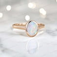 thumbnail image 2 of KANISHKAGEMS&JEWELS 8x6MM / 2Ct Oval Cut Opal Engagement Ring Solitaire Statement Women Jewelry October Birthstone Gift Ring, 2 of 3