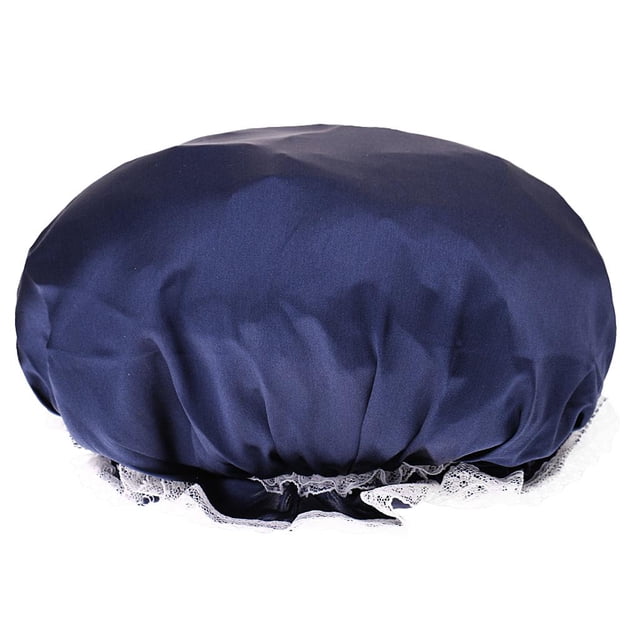 Gorro de dormir Ajustable Sunnimix de seda Pura Azul marino
