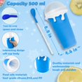 thumbnail image 5 of Taza para hacer granizados, taza grande para hacer granizados de 500 ml, taza para hacer granizados de silicona de doble capa, taza para hacer granizados mágica de congelación rápida, taza para hacer, 5 of 5