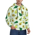 thumbnail image 2 of Honeii Cartoon Fruit Pattern Mens Hoodies Men's Loose Sleeve Sweatshirt,Pullover Hooded Sweatshirt for Men,Essentials Hoodie-Medium, 2 of 7